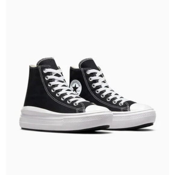 Converse Chuck Taylor All Star Move Platform Womens 8.5 Sneakers Black 568497C - Picture 13 of 13
